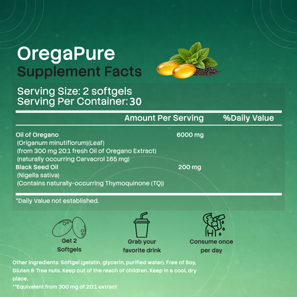 Olea | Oregano-olie & Zwarte Komijnolie