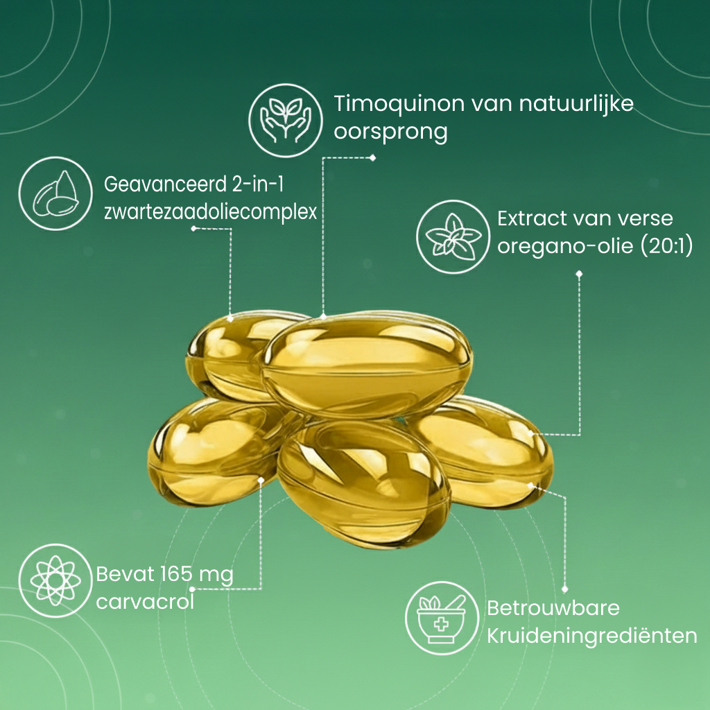 Olea | Oregano-olie & Zwarte Komijnolie